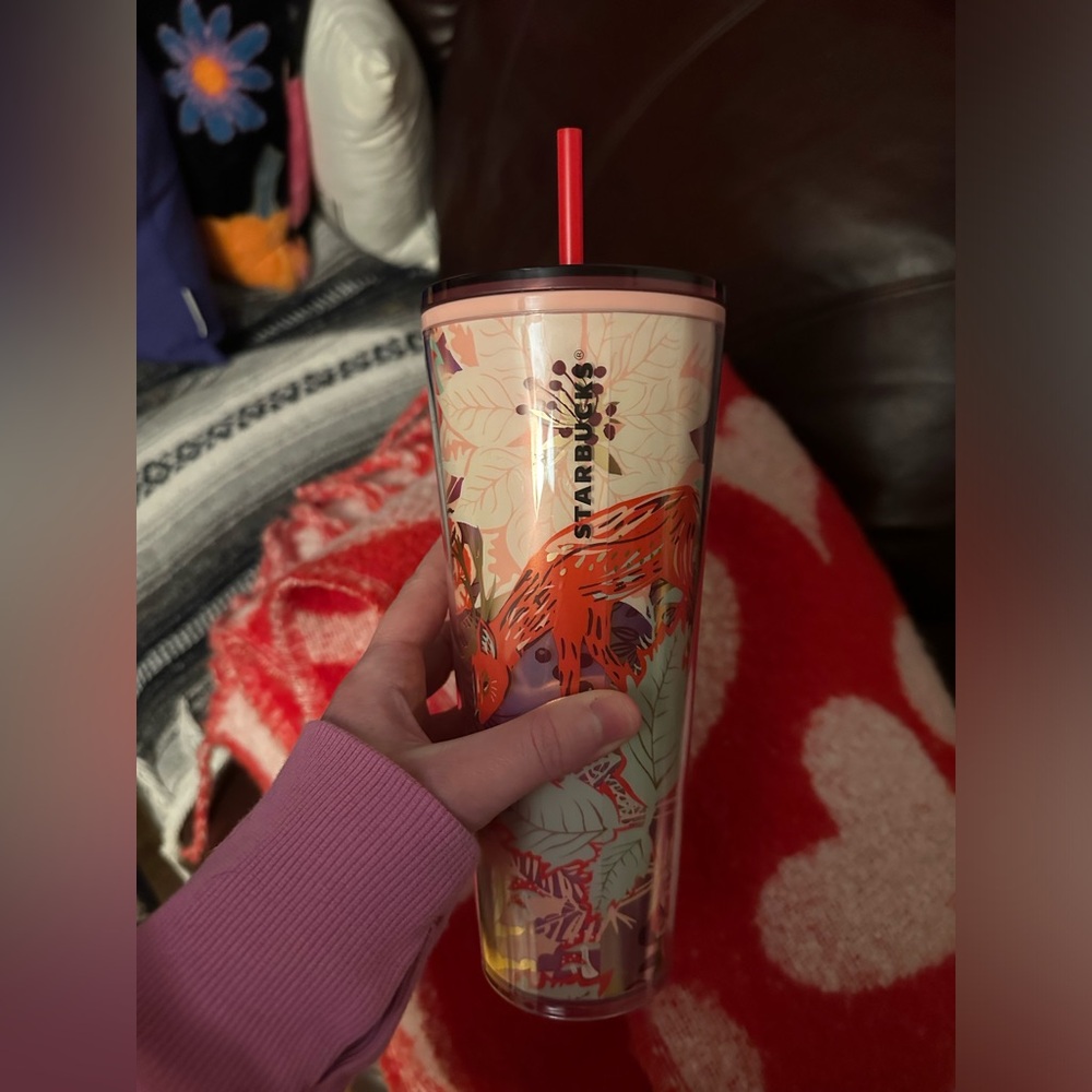 Starbucks Red and Orange Tumbler